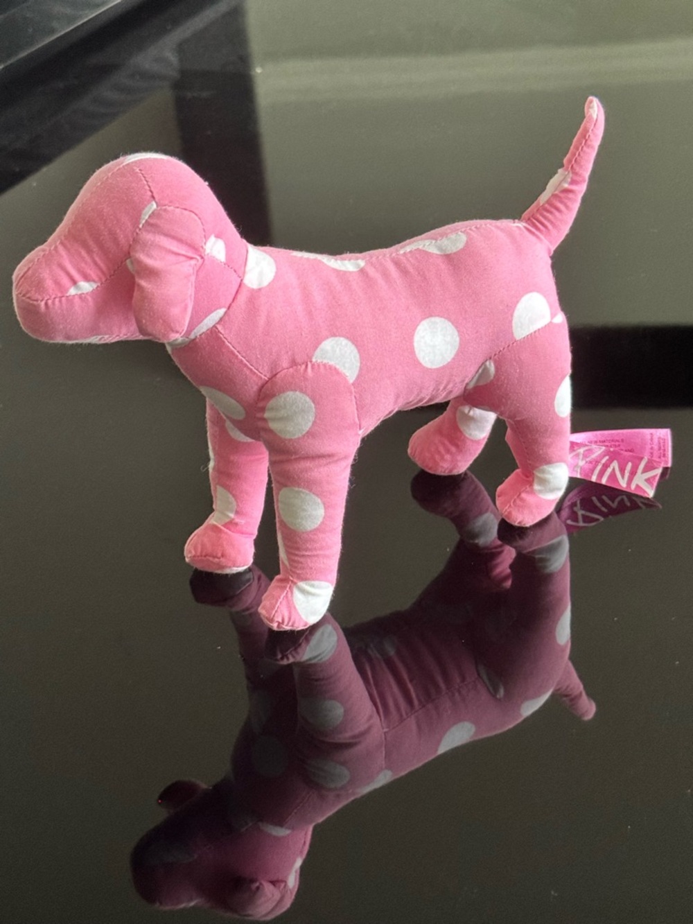 PINK - Victoria Secret Plush Polka Dot Dog